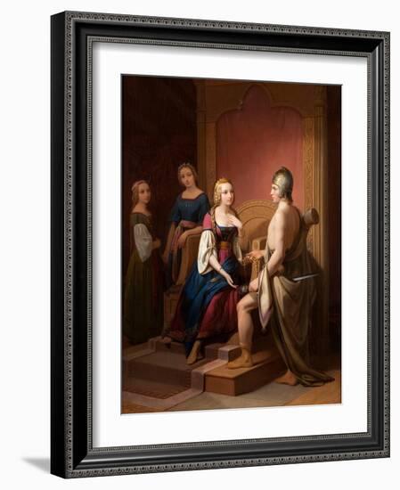 Heimdall Returns the Brisingamen to Freya, 1846-Nils Jakob Blommér-Framed Giclee Print