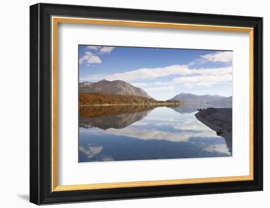 Heimgarten Mountain and Herzogstand Mountain Reflecting in Kochelsee Lake, Bavarian Alps-Markus Lange-Framed Photographic Print