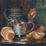 Still Life of Oranges with a Jug and Silver Tankard-Heinrich Andreas Sophus Petersen-Giclee Print
