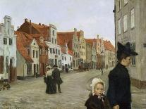 The Hartengrube in Luebeck, C. 1903-Heinrich Eduard Linde-Walther-Framed Premier Image Canvas