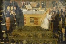 Die Reichung des Abendmahls. Predella des Altars in Schönberg - Elbe-Heinrich Goding the Elder-Mounted Giclee Print