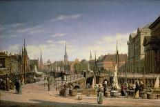 Frederiksborg Castle, the Departure of the Royal Falcon Hunt-Heinrich Hansen-Giclee Print