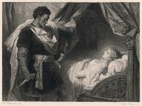 Othello Approaches the Sleeping Desdemona-Heinrich Hofmann-Art Print