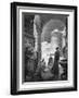 Heinrich IV at Canossa-Alphonse Mucha-Framed Art Print