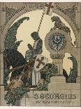 Saint George Praying after Slaying the Dragon-Heinrich Lefler-Photographic Print