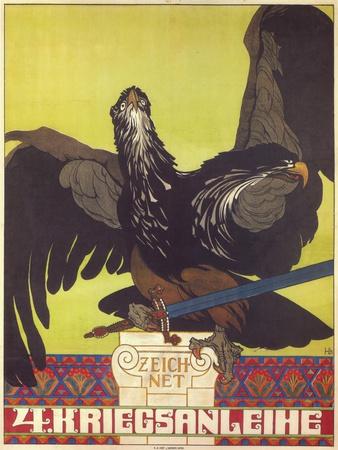 Subscribe to the Fourth War Loan, 1916' Giclee Print - Heinrich Lefler |  