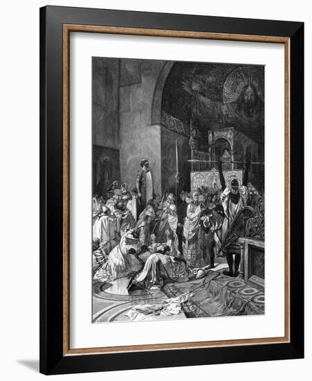 Heinrich V at Rome-Alphonse Mucha-Framed Art Print