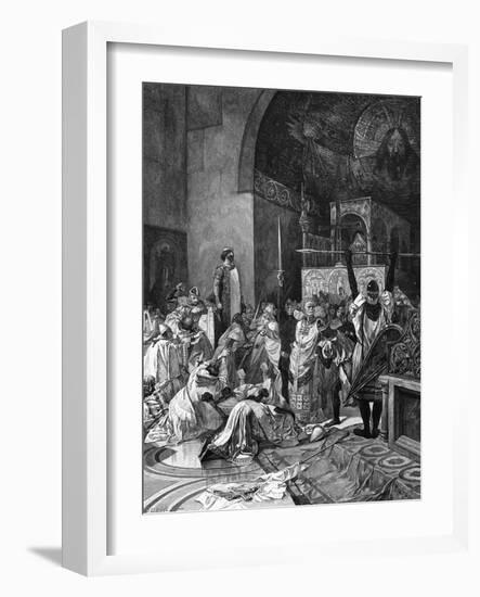 Heinrich V at Rome-Alphonse Mucha-Framed Art Print