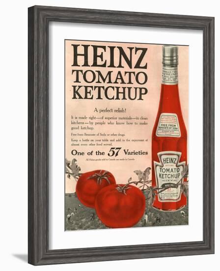 Heinz, Magazine Advertisement, USA, 1910-null-Framed Giclee Print