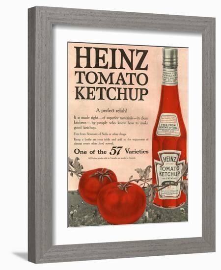 Heinz, Magazine Advertisement, USA, 1910-null-Framed Giclee Print