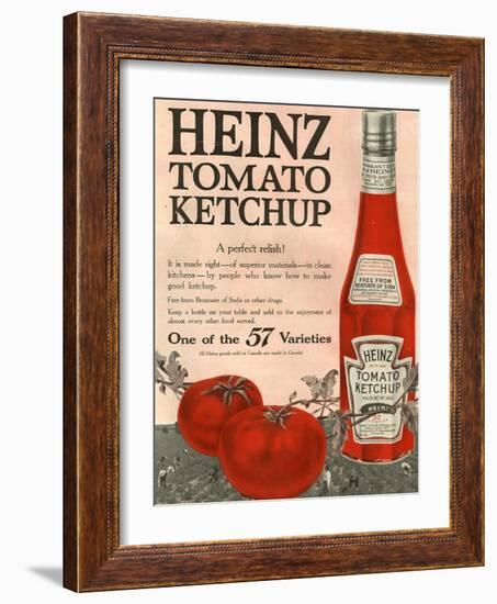 Heinz, Magazine Advertisement, USA, 1910-null-Framed Giclee Print