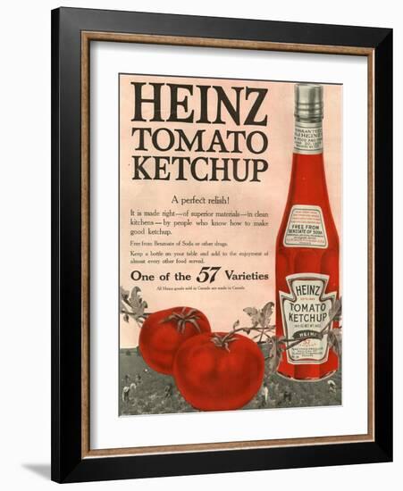 Heinz, Magazine Advertisement, USA, 1910-null-Framed Giclee Print