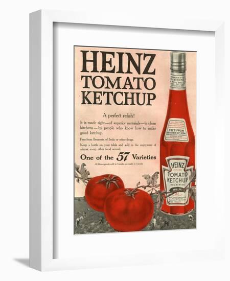 Heinz, Magazine Advertisement, USA, 1910-null-Framed Giclee Print