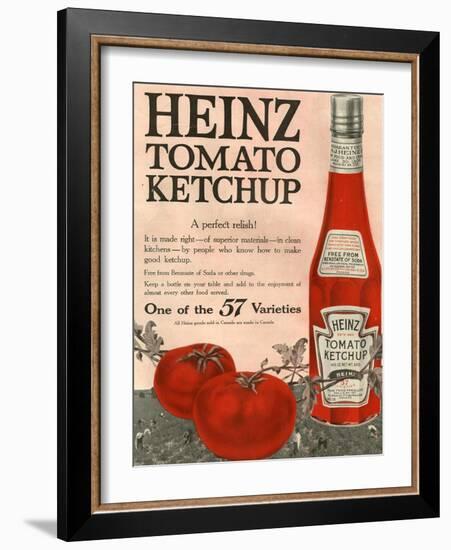 Heinz, Magazine Advertisement, USA, 1910-null-Framed Giclee Print