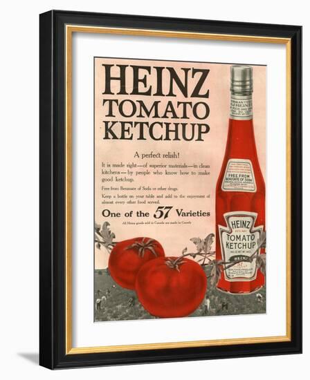 Heinz, Magazine Advertisement, USA, 1910-null-Framed Giclee Print