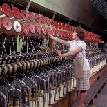 Operating a Wool-Winding Machine-Heinz Zinram-Photographic Print