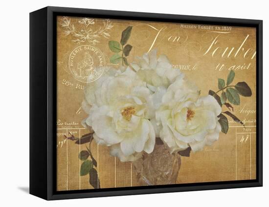 Heirloom Bouquet 3-Cristin Atria-Framed Stretched Canvas