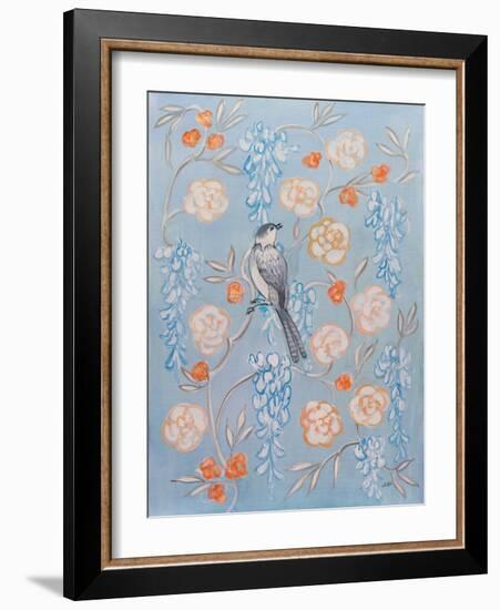 Heirloom Chinoiserie Bird I-Julia Purinton-Framed Art Print