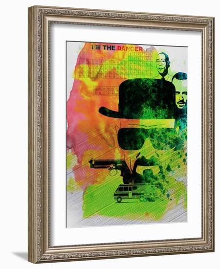 Heisenberg Watercolor-Anna Malkin-Framed Art Print