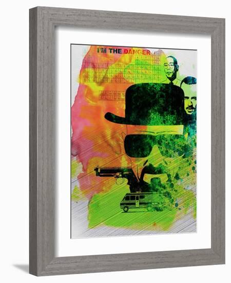 Heisenberg Watercolor-Anna Malkin-Framed Art Print