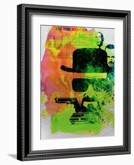 Heisenberg Watercolor-Anna Malkin-Framed Art Print