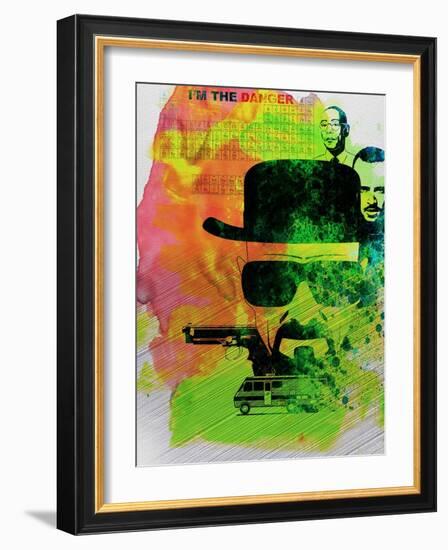 Heisenberg Watercolor-Anna Malkin-Framed Art Print