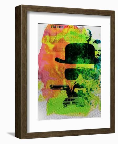 Heisenberg Watercolor-Anna Malkin-Framed Art Print