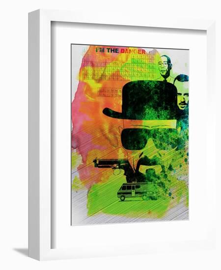 Heisenberg Watercolor-Anna Malkin-Framed Art Print