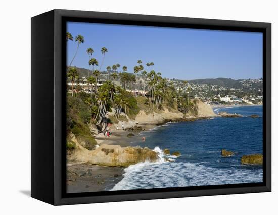 Heisler Park in Laguna Beach, Orange County, California, United States of America, North America-Richard Cummins-Framed Premier Image Canvas