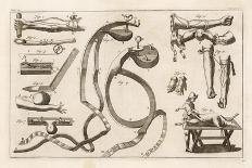 Selection of Medical Appliances Including Forceps and a Hook to Extract Bullets-Heister-Photographic Print