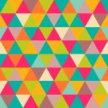 Triangles Seamless Pattern-Heizel-Framed Art Print