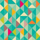 Abstract Geometric Triangle Seamless Pattern-Heizel-Stretched Canvas