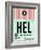 HEL Helsinki Luggage Tag I-NaxArt-Framed Art Print