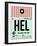 HEL Helsinki Luggage Tag I-NaxArt-Framed Art Print