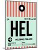 HEL Helsinki Luggage Tag I-NaxArt-Mounted Art Print