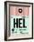 HEL Helsinki Luggage Tag I-NaxArt-Framed Art Print