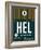 HEL Helsinki Luggage Tag II-NaxArt-Framed Art Print