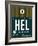 HEL Helsinki Luggage Tag II-NaxArt-Framed Art Print