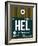 HEL Helsinki Luggage Tag II-NaxArt-Framed Art Print