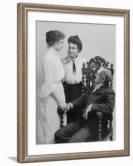 Helen Adams Keller American Author and Lecturer Blind Deaf and Mute from the Age of 19 Months-null-Framed Photographic Print