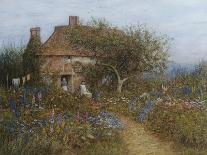 Near Hambledon (Watercolour Heightened with Bodycolour and Scratching Out)-Helen Allingham-Giclee Print