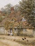 Near Hambledon (Watercolour Heightened with Bodycolour and Scratching Out)-Helen Allingham-Giclee Print