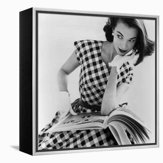 Helen Bunney in a Dress by Blanes, 1957-John French-Framed Premier Image Canvas