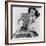 Helen Bunney in a Dress by Blanes, 1957-John French-Framed Giclee Print