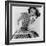 Helen Bunney in a Dress by Blanes, 1957-John French-Framed Giclee Print