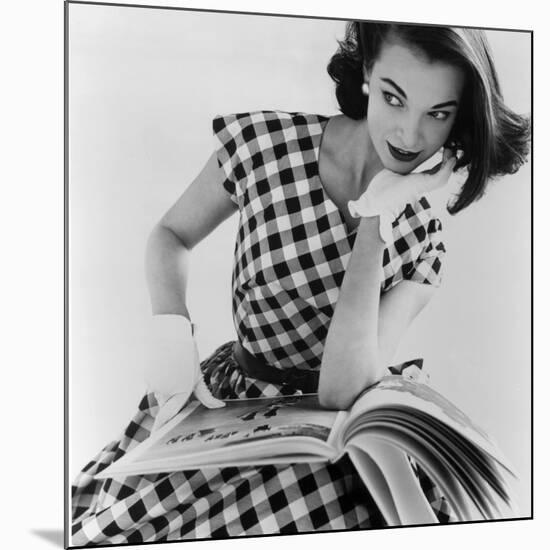Helen Bunney in a Dress by Blanes, 1957-John French-Mounted Giclee Print