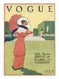 Vogue Cover - March 1921-Helen Dryden-Art Print
