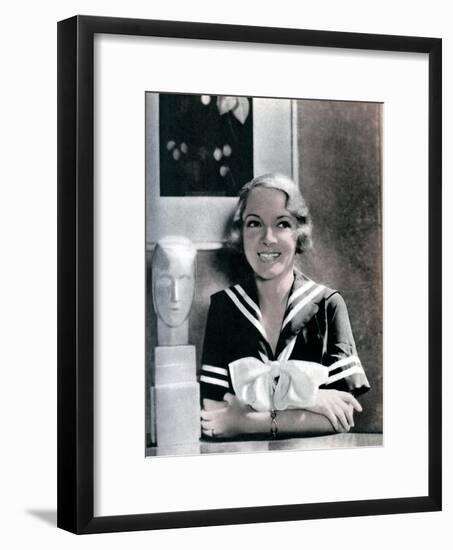 Helen Hayes, American Actress, 1934-1935-null-Framed Giclee Print