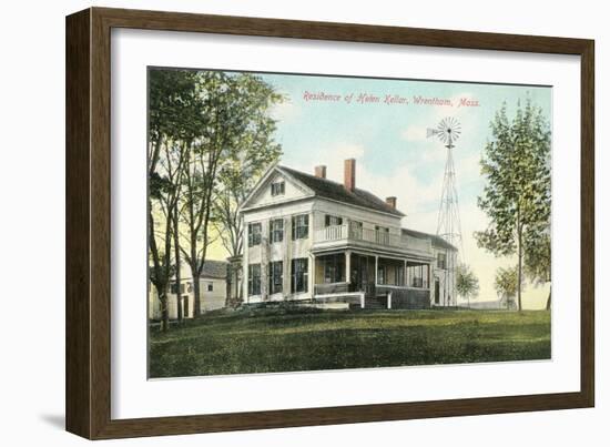 Helen Keller Residence, M Wrentham-null-Framed Art Print