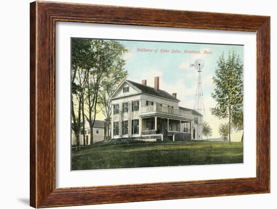 Helen Keller Residence, M Wrentham-null-Framed Art Print